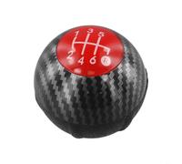 Pomello Manuale per Fiat 500 2012-2018 Nero Pomello Manuale per(Red) | Compatibilità perfetta, modello 2012-2018, miglioramento estetico, integrazione seamless, guida confortevole