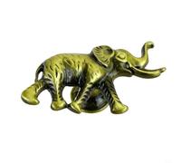 Pomello per armadio a forma di elefante in ottone massiccio per ante e maniglie dell'armadio, accessori decorativi per mobili (bronzo antico)