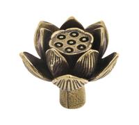 Pomello per credenza Lotus Seedpod in ottone per cassettiere e librerie