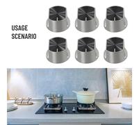 Pomello per fornelli 6 pezzi pomelli interruttore gas in metallo set utensili da