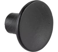 Pomello per mobili Tuba, Ø 28 mm, manico in legno, profondità 19 mm, frassino nero tinto