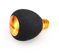 Pomello per mulinello da pesca per mulinelli di marca S, marca D, in lega costruita per una maggiore durata, smaltata al forno, dimensioni 33 mm 42 mm (oro)