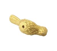 Pomello per porta in ottone per armadio, cassetto, credenza, cucina, maniglia a leva a forma di uccello oro con finitura anticata, 62 mm, compatibile con legno Furni