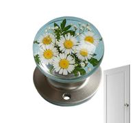 Pomello per porta, pomello artistico floreale, pomello vintage per la privacy, 4,8 cm, elegante accessorio funzionale per bagno, uso quotidiano, distanza dei fori