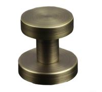 Pomello per porta privacy con set di serratura, singola serratura laterale con maniglia rotonda e piccolo buco della serratura per varie porte interne (bronzo)