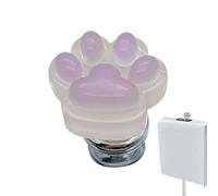 Pomello per sciacquone aiutante, pomello per serbatoio del WC - Pulsore elegante pulsante superiore luminoso, lungo con artiglio di gatto, protezione strumento vivente per il bagno | Multiuso