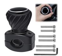 Pomello per Volante Auto Kit, Universale Pomello Volante Trattore a Camion, Manopola Universale, Pomello Volante per Trattore, Auto, Camion, Barca (nero)