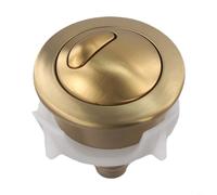Pomello per WC con doppio risciacquo, compatibile con valvola di risciacquo a cavo Siamp per Optima 50, 54 x 37 mm, facile da installare per bagno ristrutturazione (oro)