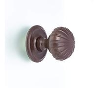 Pomello porta in ferro come antico con rosetta del secolo - Maniglia per porta