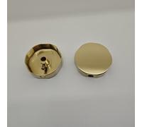 Pomello Prevenzione Trabocco Vasca da Bagno Tipo Rotante in Ottone con Rivestime