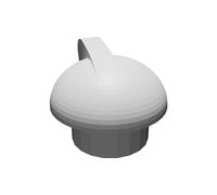 Pomello Pulsante Porta Posteriore per Renault 8 R8 Gordini Stampato 3D