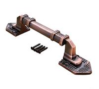 Pomello retrò per ante in legno, maniglia in lega di alluminio bronzo con stile vintage, finitura bronzo verde e bronzo rosso, per porte interne esterne e cassetti dei mobili (bronzo rosso, M)