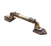 Pomello retrò per porta in legno, maniglia in lega di alluminio bronzo con stile vintage, finitura bronzo verde e bronzo rosso, per porte interne esterne e cassetti dei mobili (bronzo verde, M)