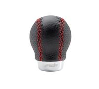 Pomello Set Red Seam-Pelle nera liscia forata cucitura rossa compatibile con cam
