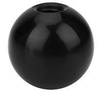 Pomello sferico in plastica 6 pezzi nero leva a sfera rotonda manopola con dado incorporato per la sostituzione della console di gioco della macchina
