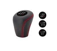 Pomello cambio universale Simoni Racing Slick Red in eco-pelle nera