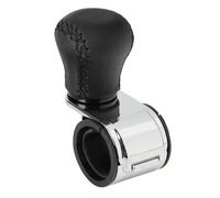 Pomello volante per camion pelle cuciture nere staffa cromata volante Ø 20-40 mm