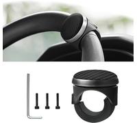 Pomello Volante, per Ford Focus ST-Line (2019 ON) Pomello Volante con Cuscinetto e Chiave, Facile Adatto ad Auto, Camion, Trattori, Barche,Black