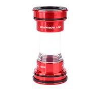 Pomello YUANKEECE, Pomello del Cambio in Lega di Alluminio, per Auto con Cambio Manuale Universale, Diametro Interno Ø41mm, 24mm o 22x24mm, Colore Nero o Rosso (Rossa)