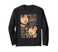 Pomelo Basilico Hugo Spritz Ricetta Cocktail Bevanda al Vino Maglia a Manica