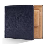 Pomelo Best Portafoglio da uomo in pelle bicolore blu navy beige