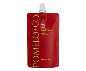 POMÉLO + CO. Maschera Pre-Doccia Rose Love 100 ml - argan e rosa canina | per capelli secchi e danneggiati - nutriente per una chioma più brillante e luminosa - texture ricca