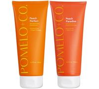 Pomélo+Co. Peach Duo: shampoo + balsamo - idratante per capelli secchi - set vegano * con ingredienti ricchi e nutrienti - 2 x 200 ml