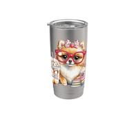 Pomerania e caffè freddo per le mamme dei cani Bicchiere termico in acciaio inox doppia parete