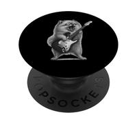 Pomerania Suonare Chitarra Musica Rock Amante dei Cani PopSockets PopGrip Adesivo