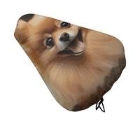 Pomeranian - Coprisedile per bicicletta per uomo e donna, idrorepellente, cuscino regolabile per bicicletta, per ciclismo all'aperto