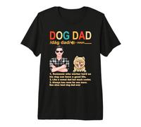 Pomeranian Dog Dad Definition for Daddy Funny Fathers Day Maglietta Premium