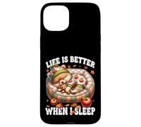 Pomeranian Dog For Fall Women Like Pom Mom Cute Autumn Sleep Custodia per iPhone 15 Plus