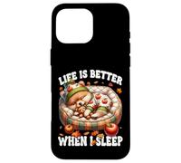 Pomeranian Dog For Fall Women Like Pom Mom Cute Autumn Sleep Custodia per iPhone 16 Pro Max