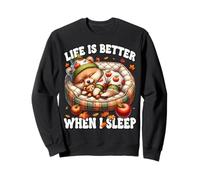 Pomeranian Dog for Fall Women Like Pom Mom Cute Autumn Sleep Felpa