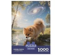 Pomeranian Jigsaw Puzzle 1000 Pezzi Per Adulti Cute Pet Dog Puzzle Impegnativo E Difficile Per Straordinario Classici Giochi Rilassamento Regalo Per Amore E Amico Decorazione Della Famiglia 70x50cm/10
