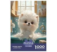 Pomeranian Jigsaw Puzzle Impossible 1000Pcs Decorazione Per La Casa. Rilassamento E Intelligence Per Adulti E Ragazzi Da 14 Anni 38x26cm/1000pcs