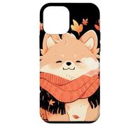 Pomeranian Pom Dog Autunno Foglie di Ringraziamento Custodia per iPhone 12 mini