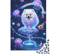 Pomeranian Puppy Jigsaw for Adults 1000 Piece Brainteasing Games Gift Giving Challenge 1000pcs (75x50cm)