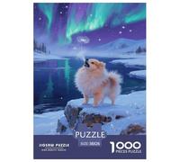 Pomeranian Puppy Jigsaw Puzzle 1000 Pezzi Per Adulti,Polar Snow Scenery Gioco Diabilità Impossibile Puzzle Arte Giochi Rilassamento E Intelligenza Idea Regalo Uomo E Donna 38x26cm/1000pcs