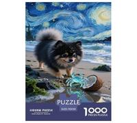Pomeranian Puppy Jigsaw Puzzle Impossibili 1000 Pezzi Decorazione Per La Casa. Rilassamento E Intelligence Per Adulti E Ragazzi Da 14 Anni 70x50cm/1000pcs