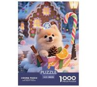 Pomeranian Puppy Jigsaw Puzzle Impossibili 1000 Pezzi Decorazione Per La Casa. Rilassamento E Intelligence Per Adulti E Bambini Da 12 Anni 38x26cm/1000pcs