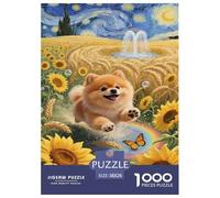 Pomeranian Puppy Jigsaw Puzzle Impossibili 1000Pcs Decorazione Per La Casa. Giochi Rilassamento E Intelligence Per Adulti E Ragazzi Da 14 Anni 38x26cm/1000pcs