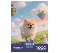 Pomeranian Puppy Jigsaw Puzzle Impossibili 1000Pcs Decorazione Per La Casa. Giochi Rilassamento E Intelligence Per Adulti E Bambini Da 12 Anni 70x50cm/1000pcs