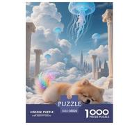 Pomeranian Puppy Jigsaw Puzzle Impossible 1000Pcs Decorazione Per La Casa. Rilassamento E Intelligence Per Adulti E Ragazzi Da 14 Anni 38x26cm/1000pcs