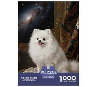 Pomeranian Puzzle 1000 Pezzi Divertimento Per Adulti Cute Pet Dog Puzzle Impegnativo E Difficile Per Straordinario Classici Giochi Rilassamento Regalo Per Amore E Amico Idea Regalo 38x26cm/1000pcs