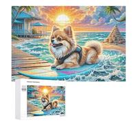 Pomeranian Puzzle 1000 Pezzi Rilassamento Per Adulti Cute Pet Rompicapo Pressione Ridotta Giochi Da Tavolo Solo O in Gruppo Regalo Amico E Colleghi Di Lavoro 1000 PCS