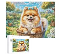 Pomeranian Puzzle 1000 Pezzi Rilassamento Per Adulti Cute Pet Rompicapo Pressione Ridotta Giochi Da Tavolo Solo O in Gruppo Regalo Amico E Colleghi Di Lavoro 500 PCS