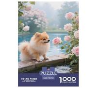 Pomeranian Puzzle Sfidare 1000 Pezzi Adulti, ArtePuzzle Decorazione Della Casa Idea Regalo Uomo E Donna 70x50cm/1000pcs