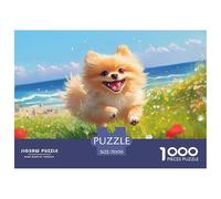 Pomerian Dog 1000 Piece Jigsaw Puzzle For Adults Family Challenge Toys Stress Relief Puzzle Exercise The Memory of The Brain for Adults And Kids, Age 12 Years Up 70x50cm/1000pcs