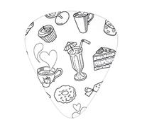 Pomeriggio Tea Guitar Picks - Accessori per chitarra - Plettri per chitarra acustica Chitarra elettrica Basso per uomo donna Chitarrista professionista musicisti e principianti
